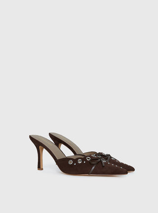 Charisma Pointed Toe Heels Brown