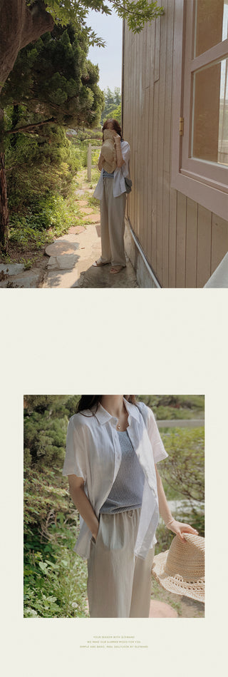 (basic/long) Cool wide pants - 4 colors
