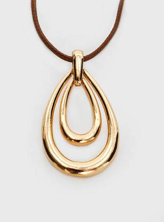 Neroli Necklace Gold  Brown