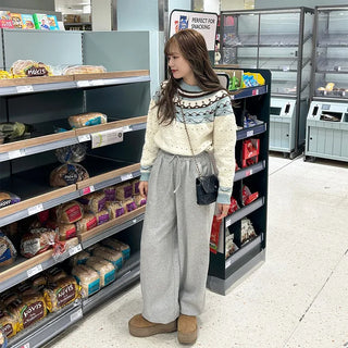Nordic U-neck knit