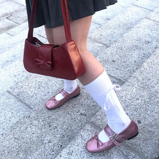 Ribbon detail socks