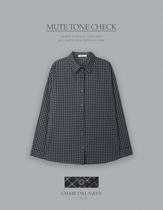 Mute Tone Check Shirt - 2 colors