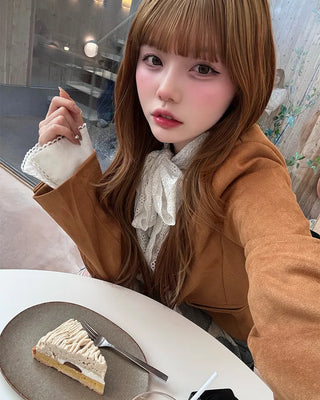 Suede short jacket