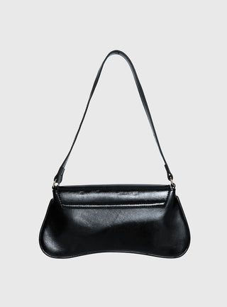 Pulse Shoulder Bag Black  Gold