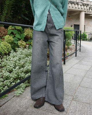Herringbone striped pants