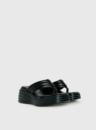 Therapy Flames Platform Sandals Black