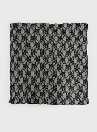 Nellie Hair Scarf Black Lace