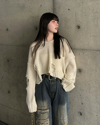 Vintage Cropped Knit