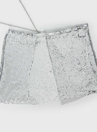 Centre Stage Metallic Sarong Silver