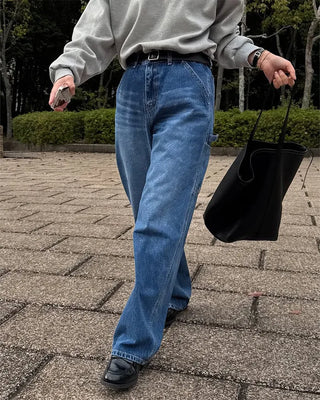 [3rd Re-release] (ORIGINAL) Authentic Carpenter Denim Pants (medium blue)