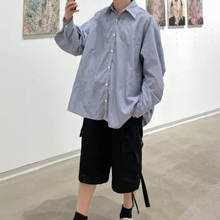 Oversized striped shirt
