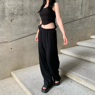 Wrinkle Straight Pants