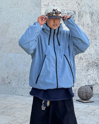 Hooded windbreaker