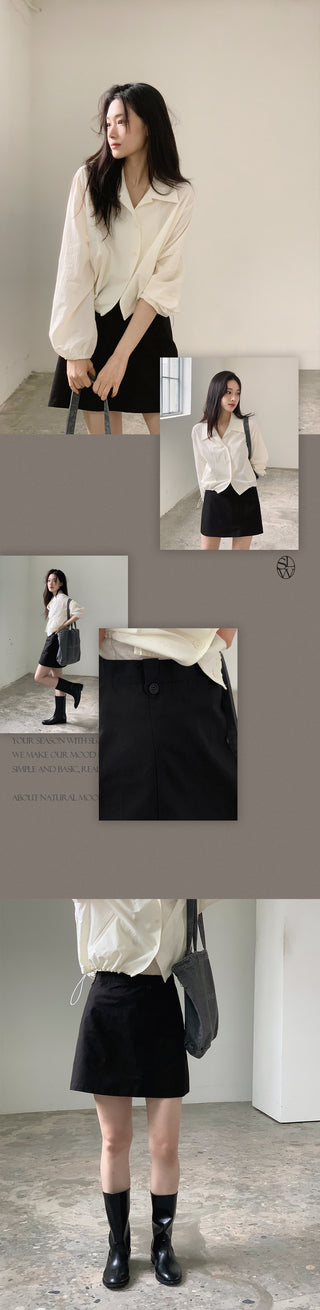 Detail Cotton Skirt - 4 sizes