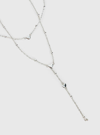 Whatever You Need Y Necklace Silver