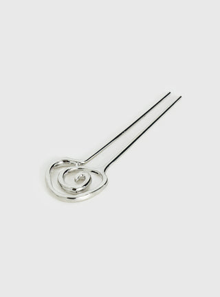 Khori Spiral Hair Pin Silver