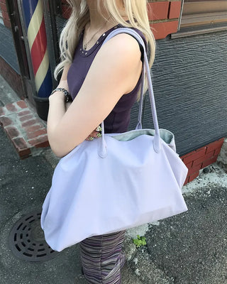 Nylon pocket shoulder bag