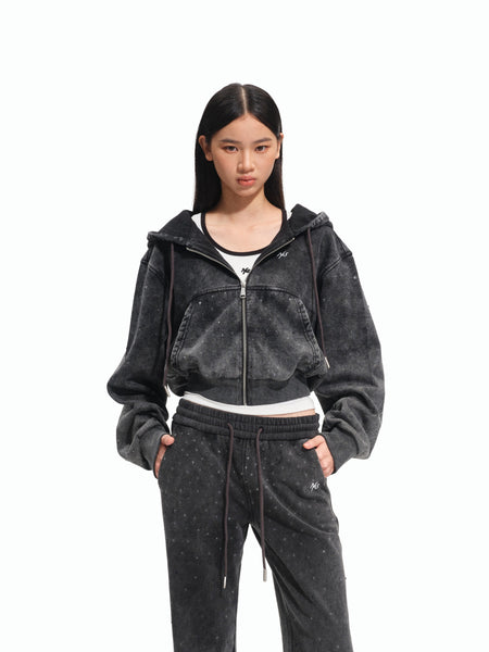 Sparkly Cropped Hoodie