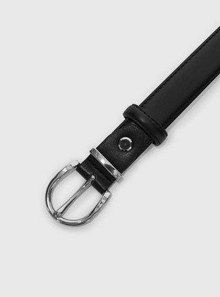 Jaslynn Belt Black  Silver