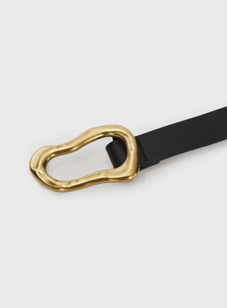 Leto Belt Black  Gold