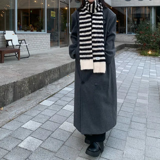 [Unisex] Side Pocket Double Long Coat
