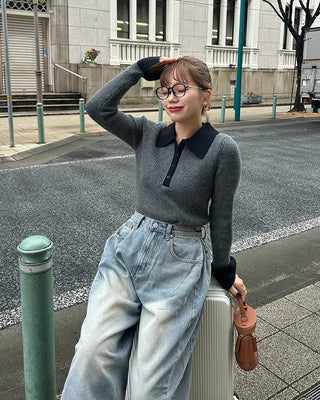 Two-tone knit