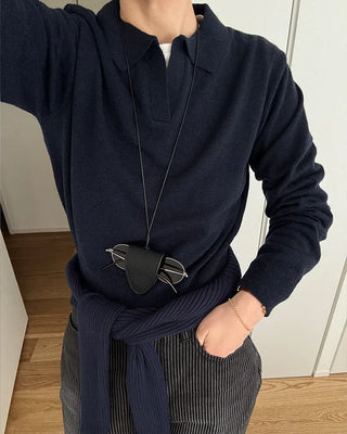 Modern wool color knit