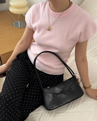 Slim short-sleeve knit