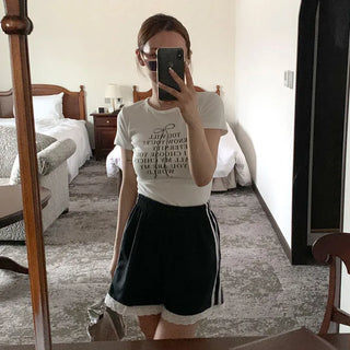 Frill Track Shorts