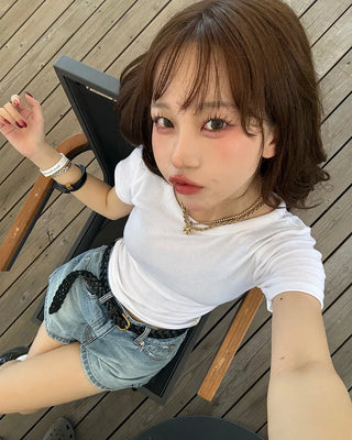 Basic Color Round T-Shirt