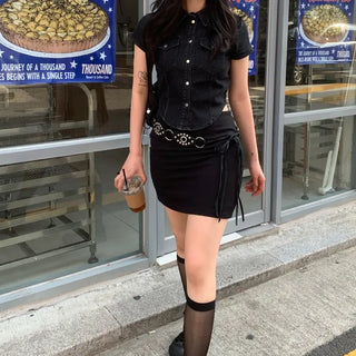 H mini skirt