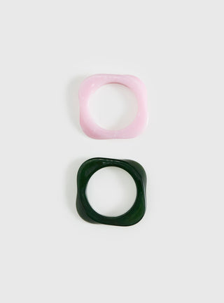 Jordann Resin Cuff Pack Pink  Green