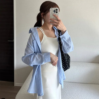 Summer Simple Sheer Shirt