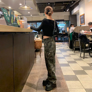Camouflage Pattern Cargo Pants