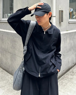 Side pocket zip-up jacket