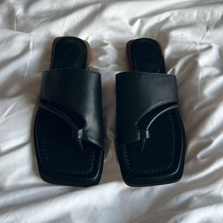 Natural leather sandals