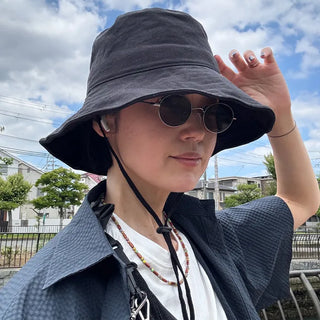String Cotton Bucket Hat