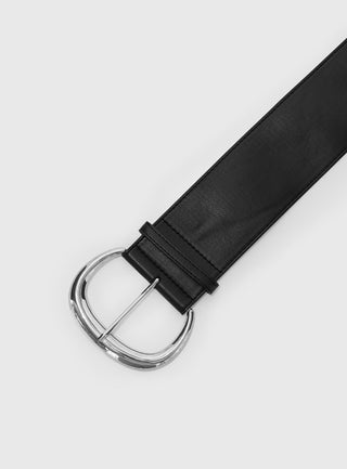 The Other Side Belt Black  Silver