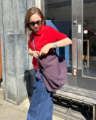 2-Way Ripple Check One-Shoulder Bag