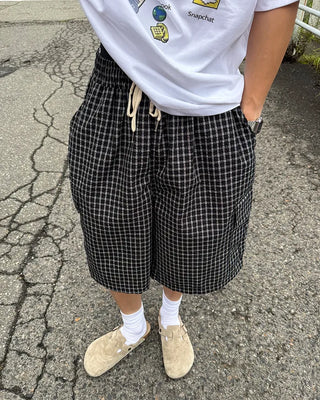 Checked cargo Bermuda shorts