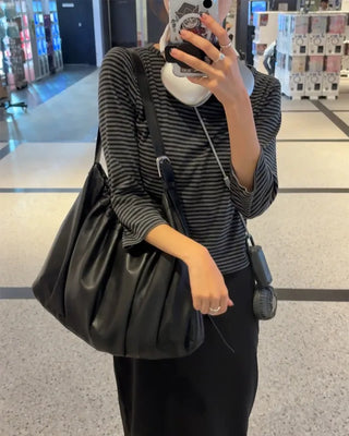 Shirring shoulder bag