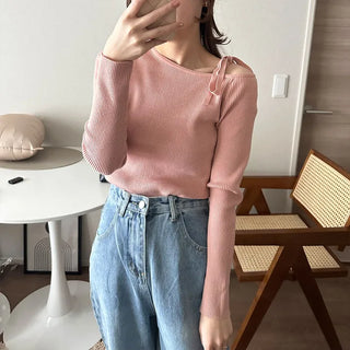 Asymmetrical Strap Knit