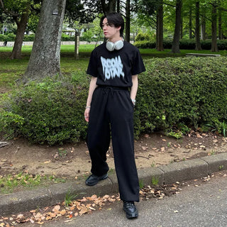 Back-slit balloon pants