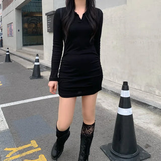 Mini shirring dress