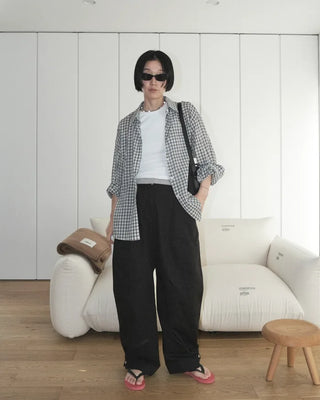 Basic check shirt