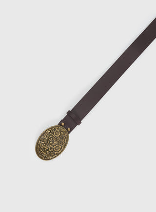 Independence Western Belt Brown  Gold