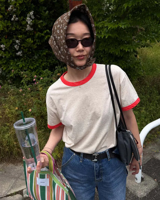 Unisex color-blocked T-shirt
