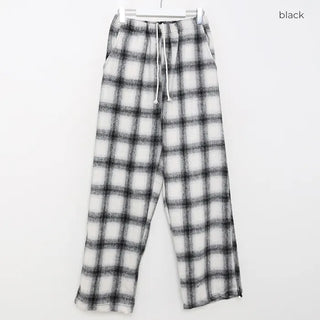 Checked Banding Pants
