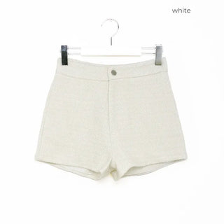 Back pocket tweed shorts