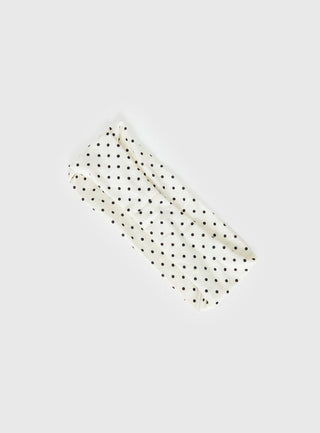 The Juney Headband Cream Polka
